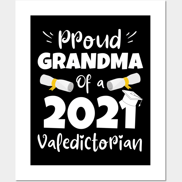 Proud Grandma Of A 2021 Valedictorian Wall Art by Arts-lf